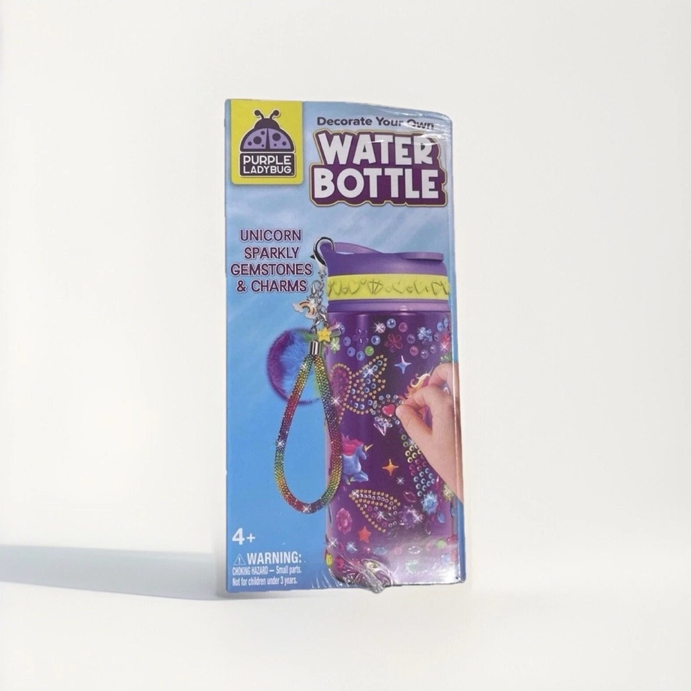 Purple Ladybug Decorate Your Own Water Bottle